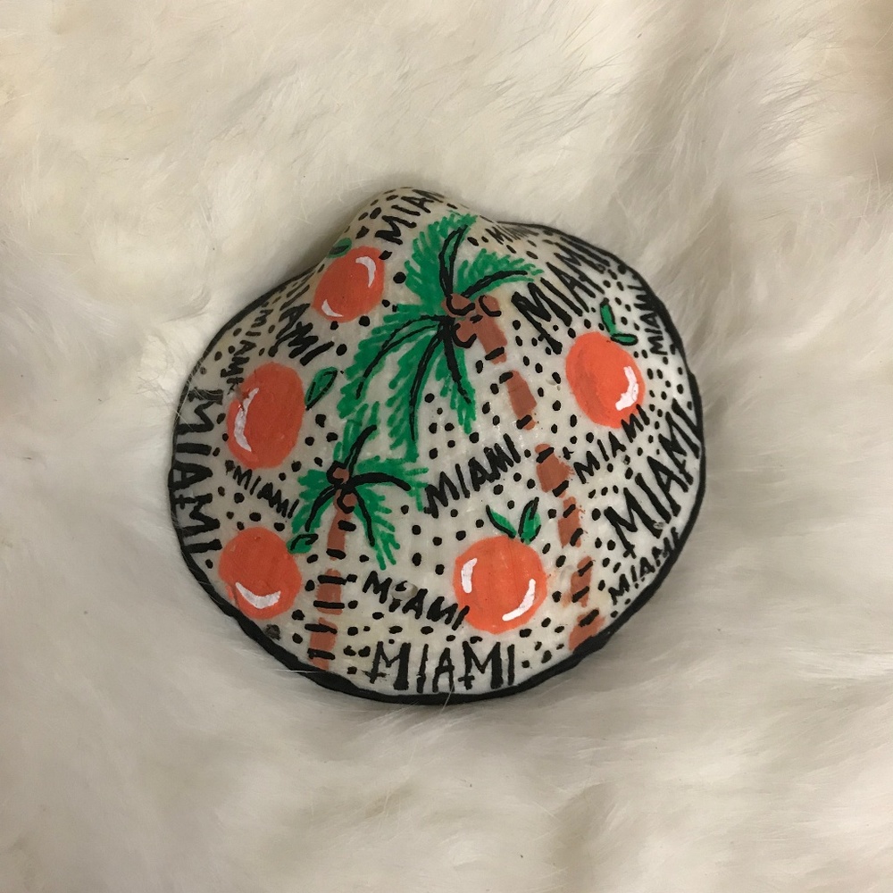 Hand-painted Miami Shell